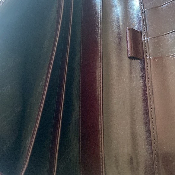 Emerson by Ricardo Beverly Hills Brown Leather Wallet/ Clutch Bag NWOT - Picture 6 of 11